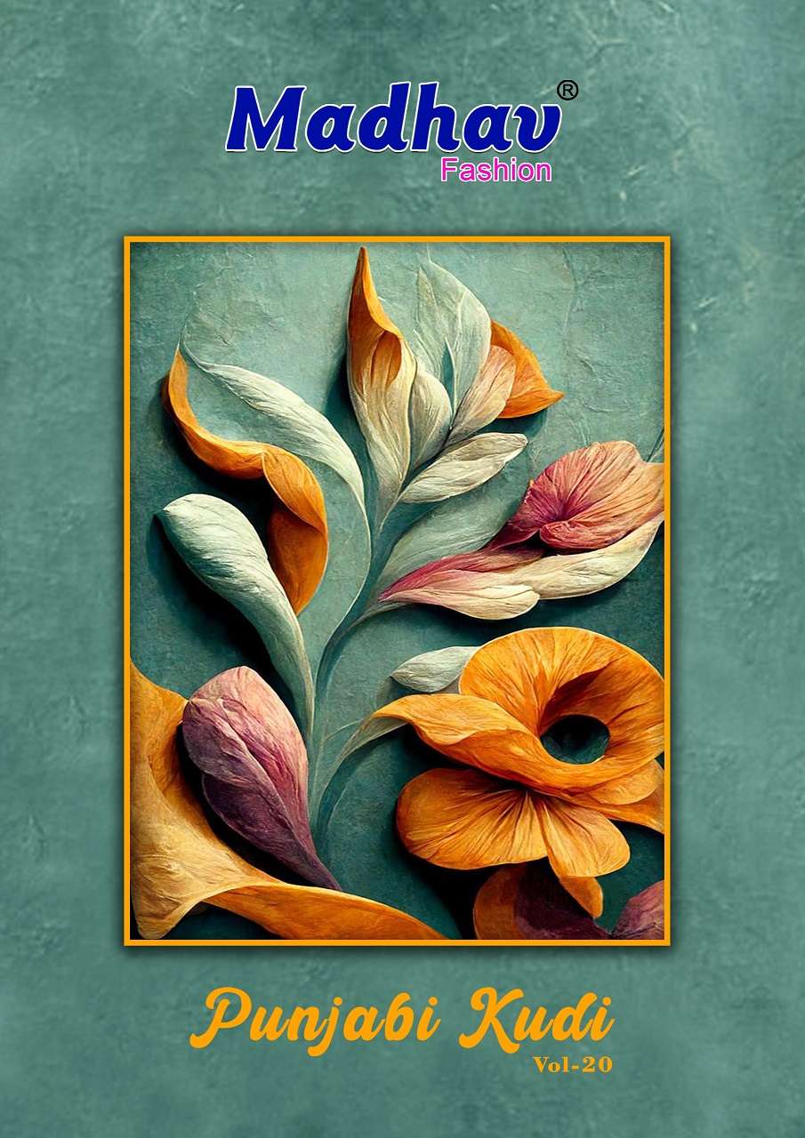 Madhav Punjabi Kudi Vol-20 series 20001 to 20010 Pure Cotton Printed salwar kameez in wholesale surat