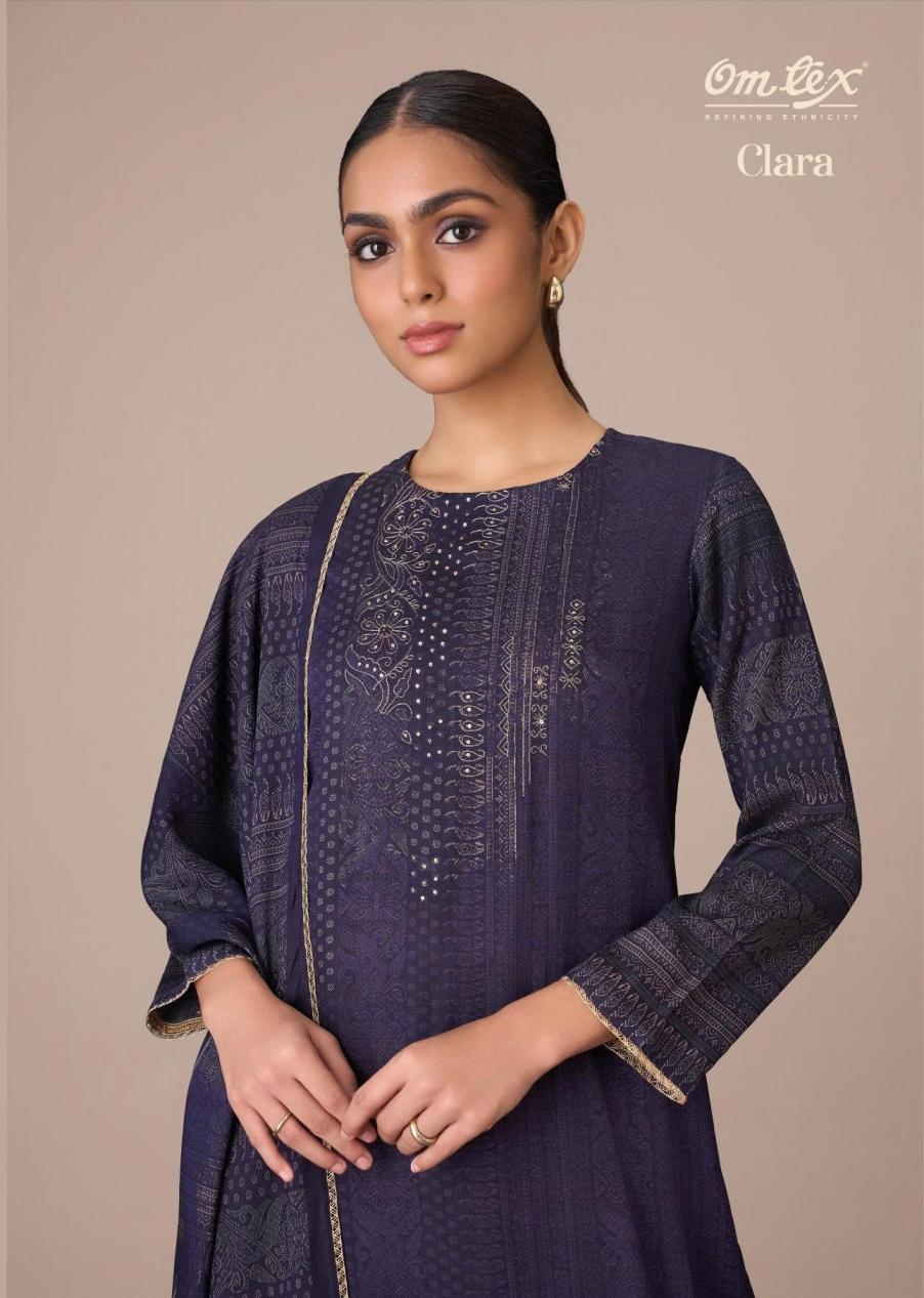 omtex clara series 8661A to 8661D cashmere trendy salwar kameez in wholesale surat