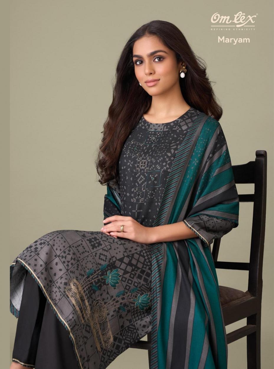 omtex maryam series 8621A to 8621D cashmere pretty look salwar kameez in wholesale surat
