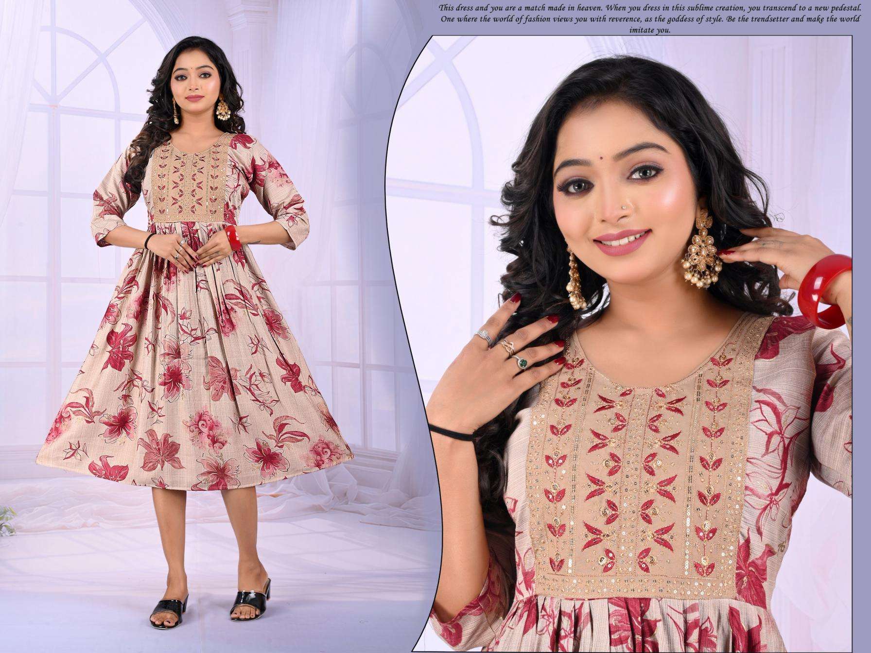 padmavati bindiya vol 1 vertical print readymade combo flair kurti in wholesale surat