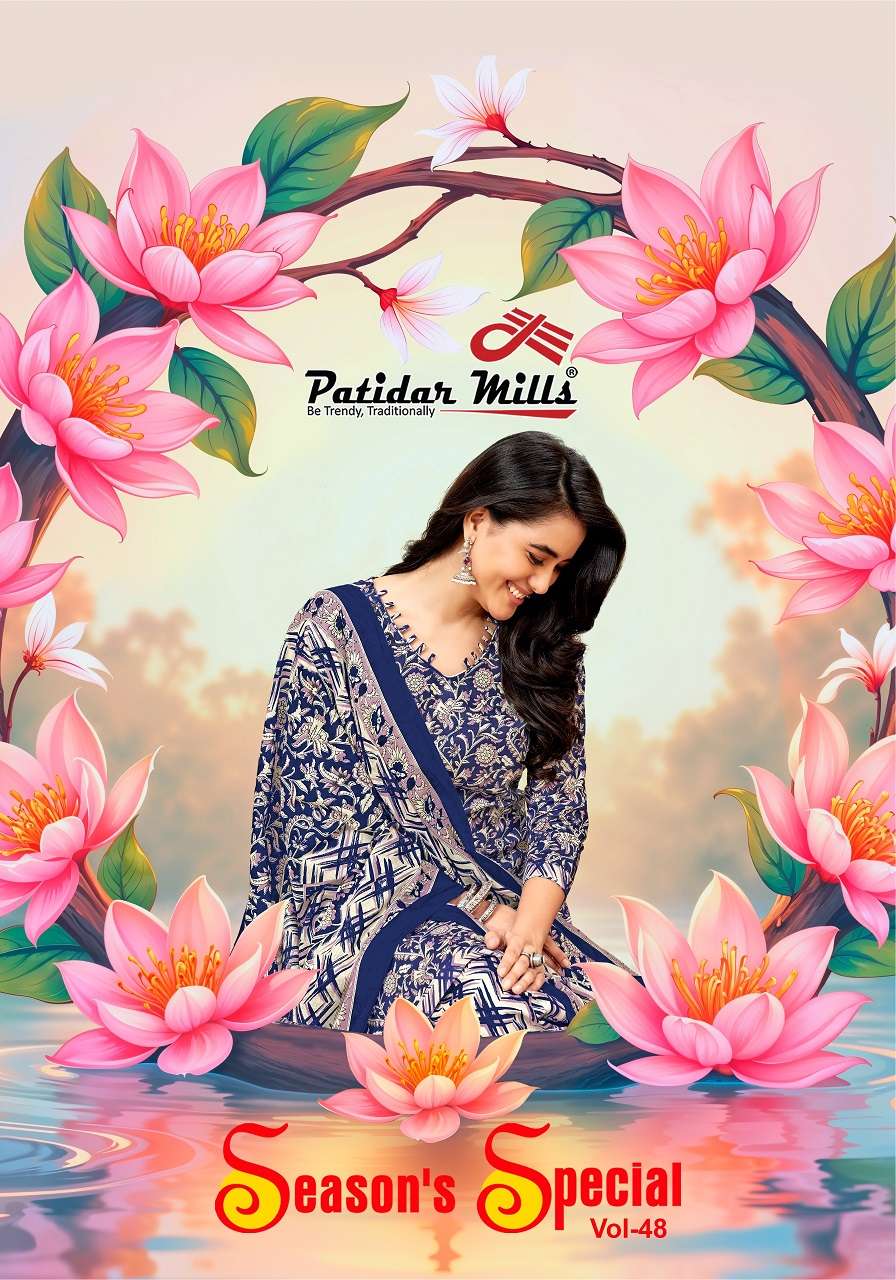 Patidar Season Special Vol-48 series 4801 to 4810 Pure Cotton Printed salwar kameez in wholesale surat