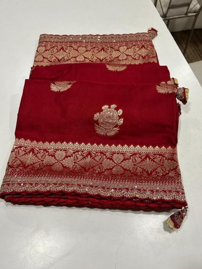 pr kc 341 russian cotton silk weaving pattern saree in wholesale surat