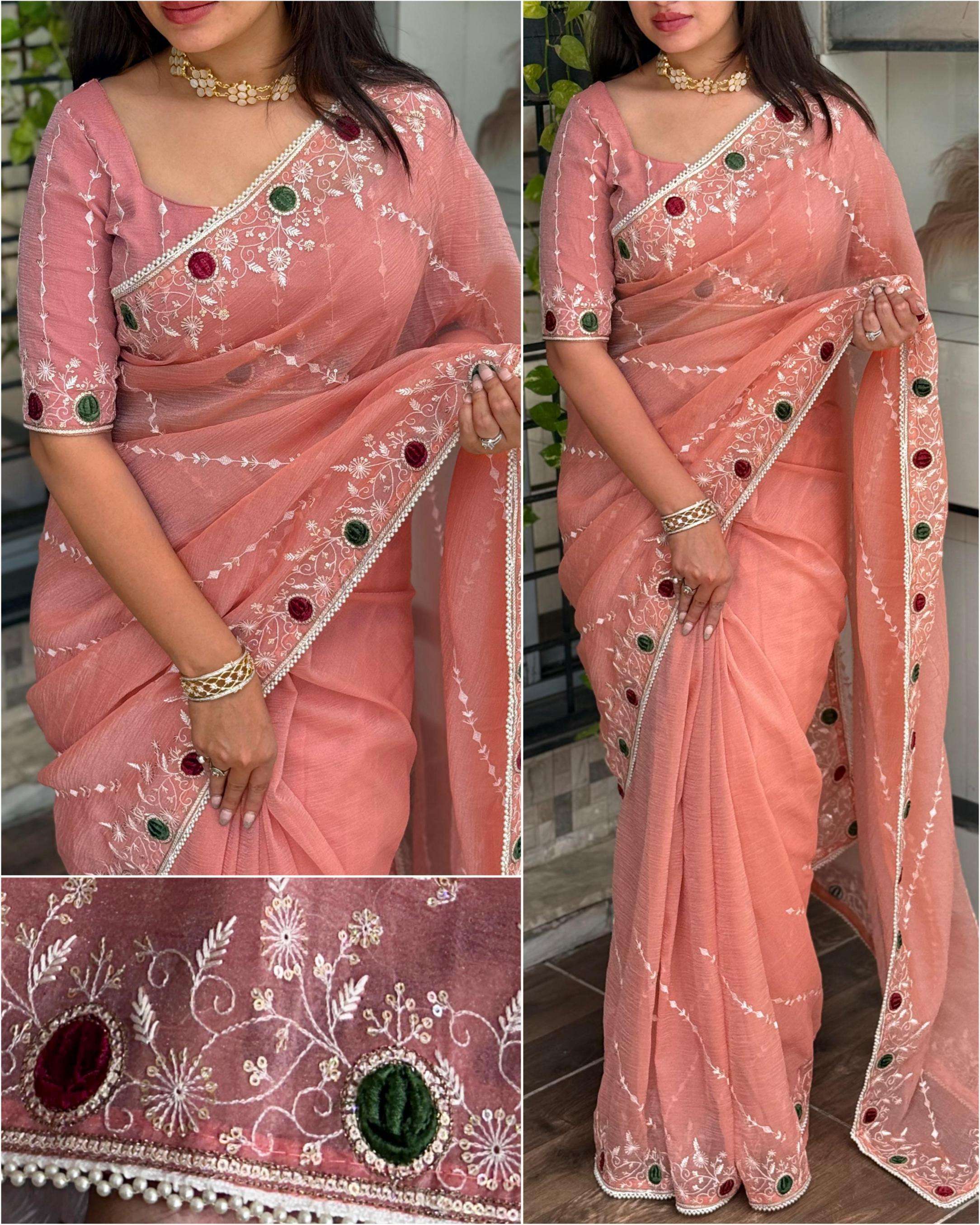 pr rakhi super sonic crush gorgeous look sarees in wholesale surat