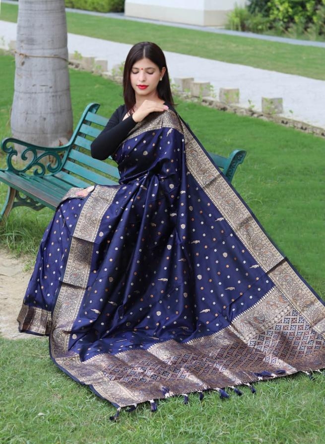 pr udaan silk attractive copper and golden zari weaved border sarees in wholesale surat