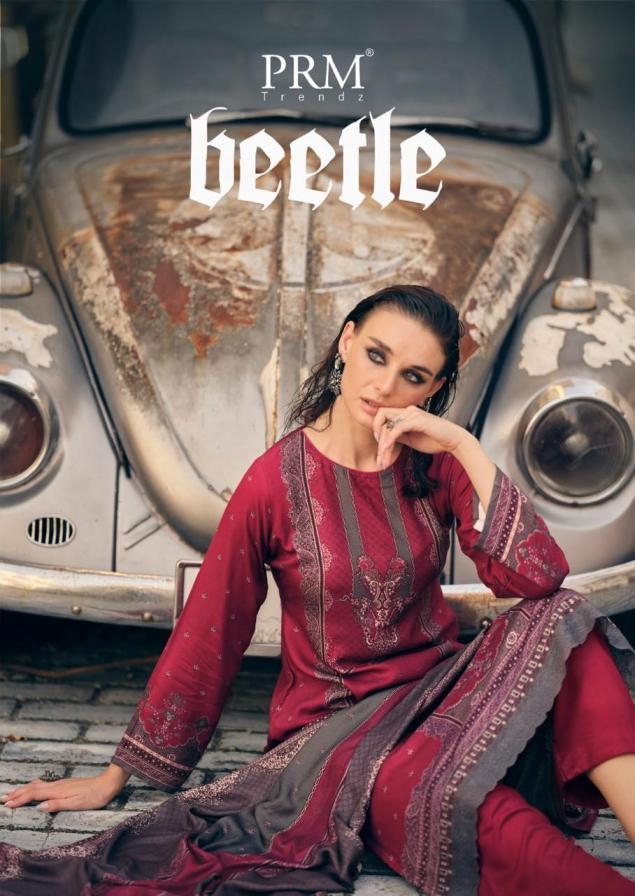 prm trendz beetle series 12137 TO 12142 viscose pashmina winter suit in wholesale surat
