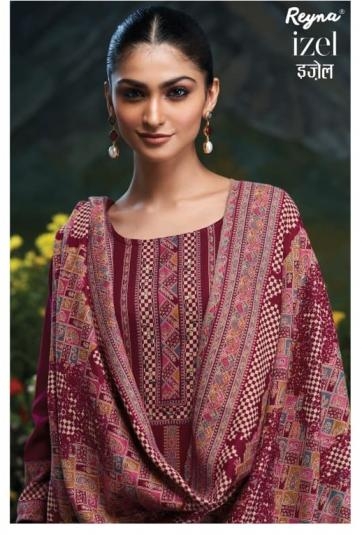 reyna izel series 10394 to 10399 pashmina jacquard salwar kameez in wholesale surat