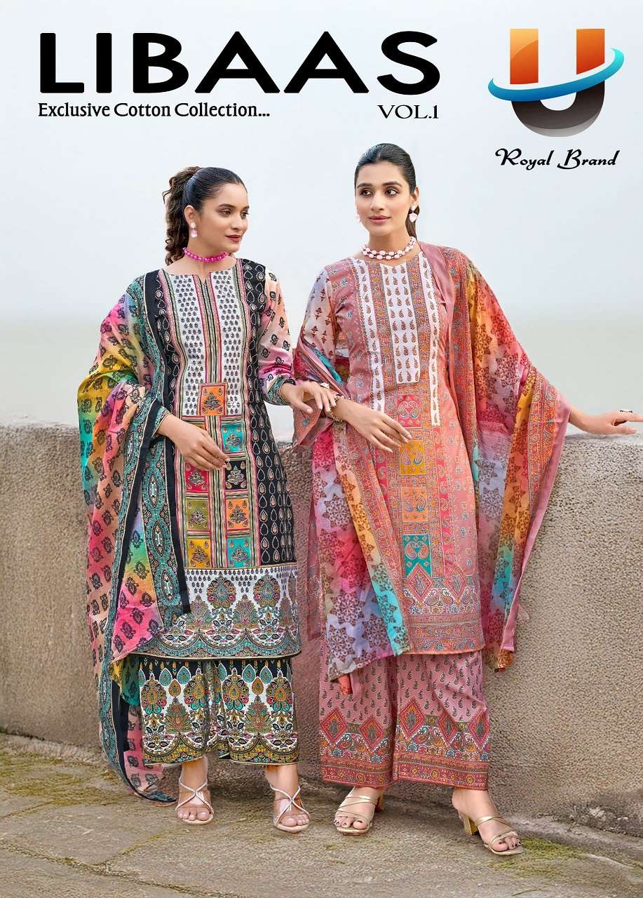 Royal Libaas Vol-1 series 1001 to 1008 Soft Cotton Printed salwar kameez in wholesale surat