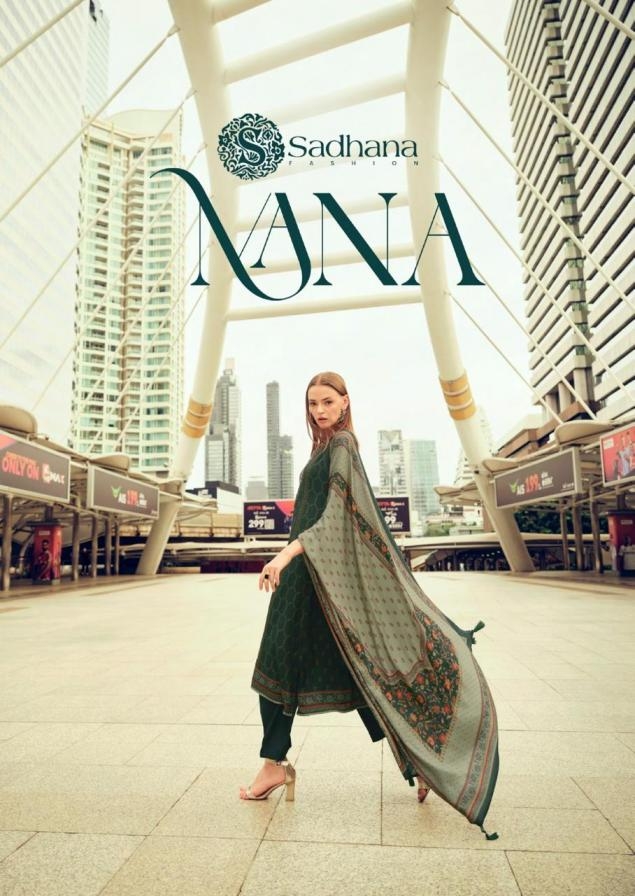 sadhana fashion nana series 11500 to 11505 viscose pashmina unstitch suit in wholesale surat