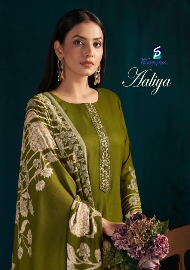 sargam prints aaliya series 2752A to 2752D viscose pashmina stylish salwar kameez in wholesale surat