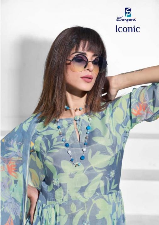 sargam prints iconic series 2721A to 2721F muslin pretty salwar kameez in wholesale surat