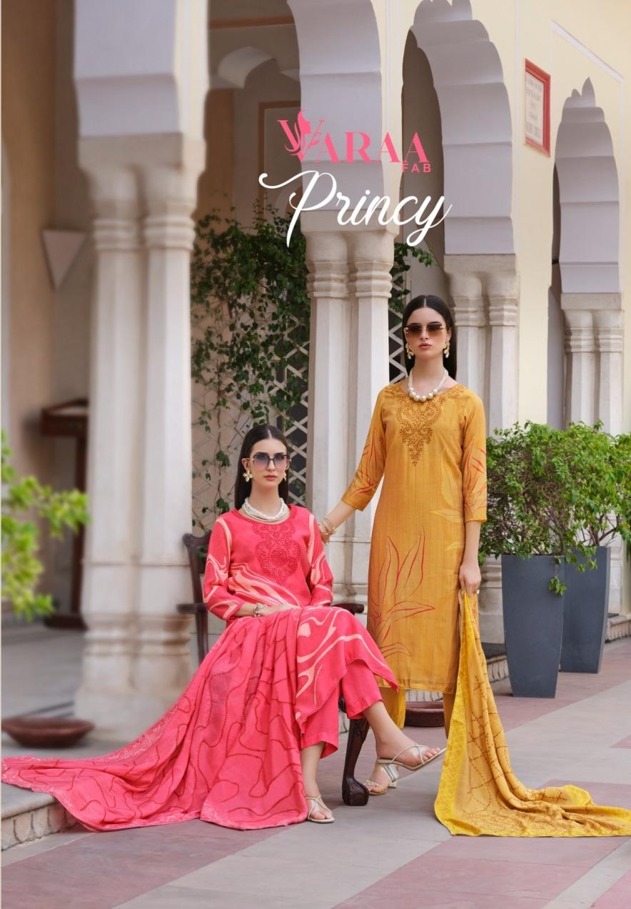 vaara fab princy series 1201 to 1206 muslin hit design salwar suit in wholeslae surat