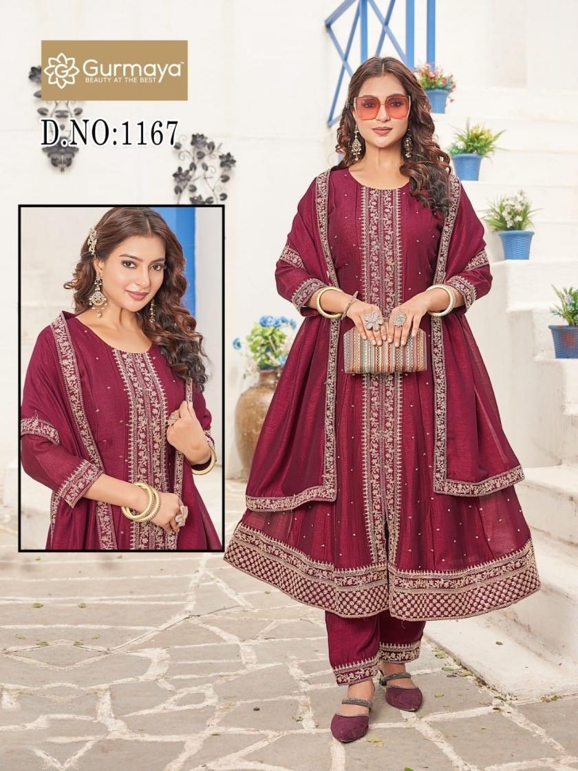 aanchi 1167,1169,1192,1193 vichitra silk combo set readymade suit in wholesale surat