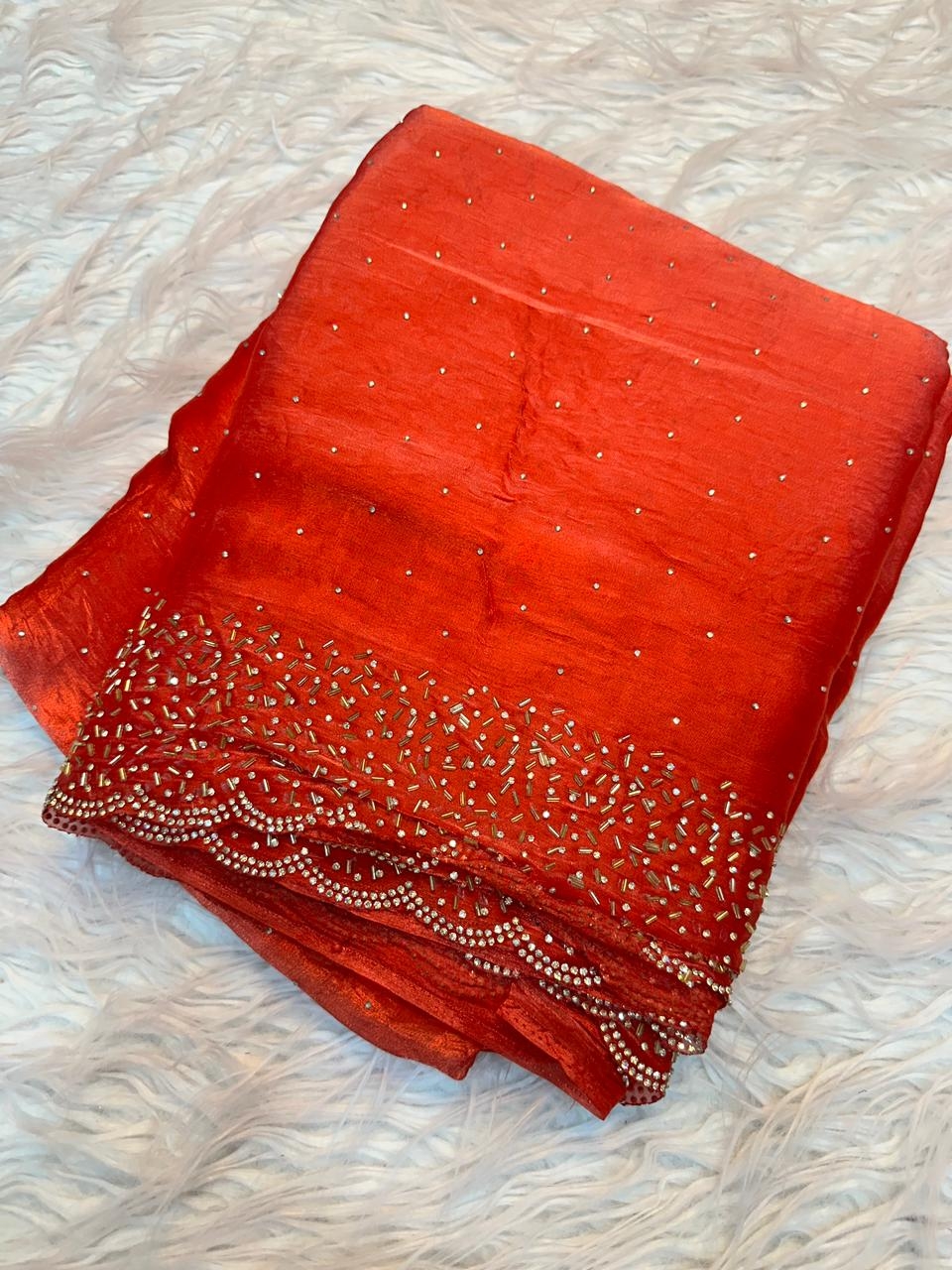 Arpita Viscose Georgette Additional Work sirokshi Saree in wholesale surat