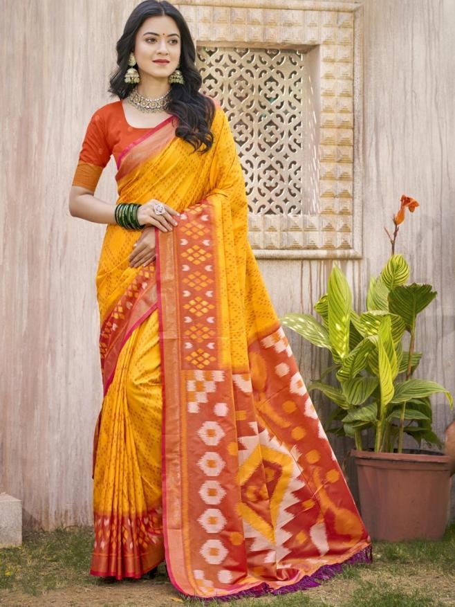 Astita POORVIKA SILK VOL 3 fancy designer Pochampalli Silk fabric saree in wholesale surat