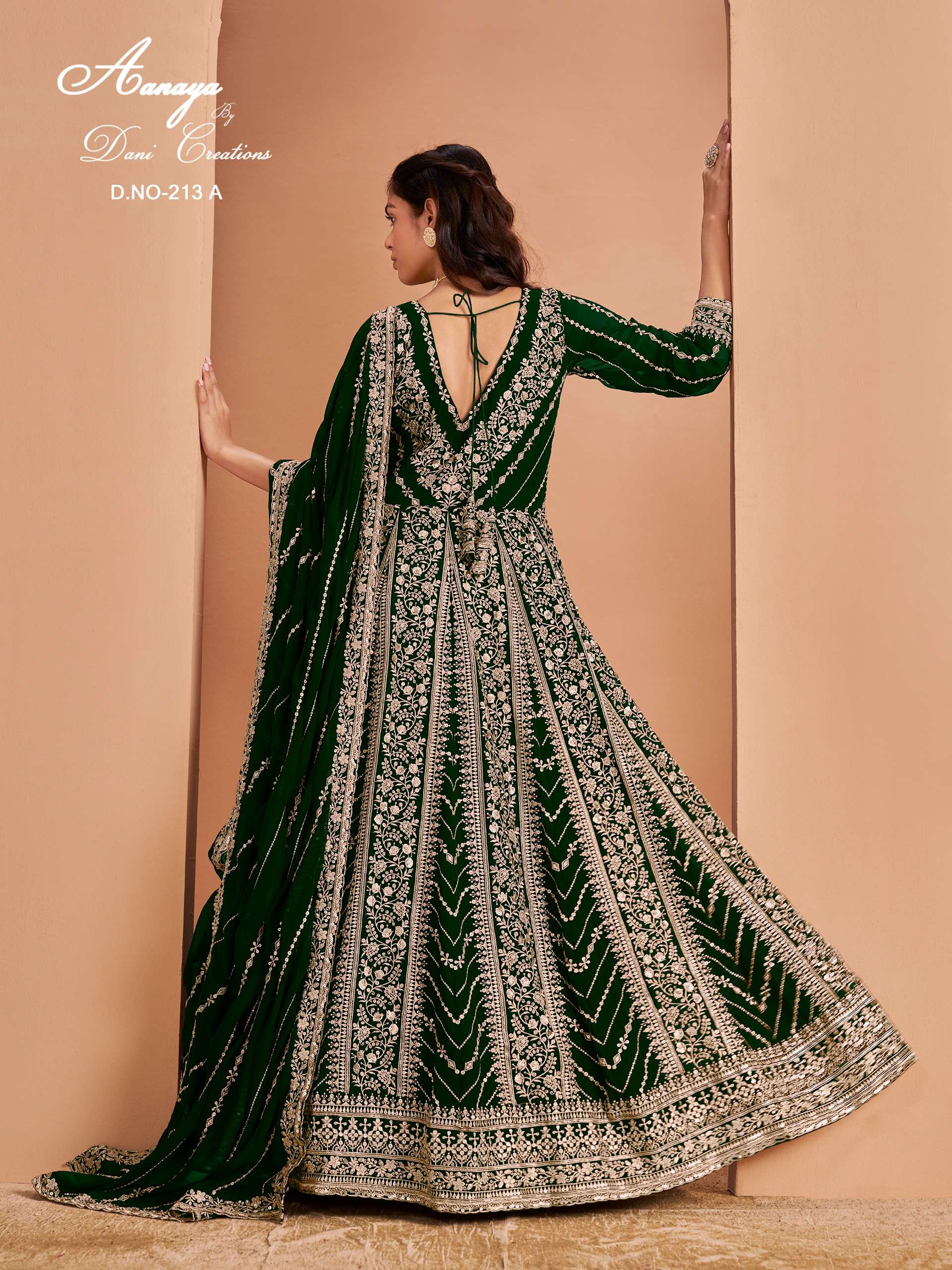 dani creation AANAYA vol 213 series 213 A to 213 D faux georgette suit in wholesale surat