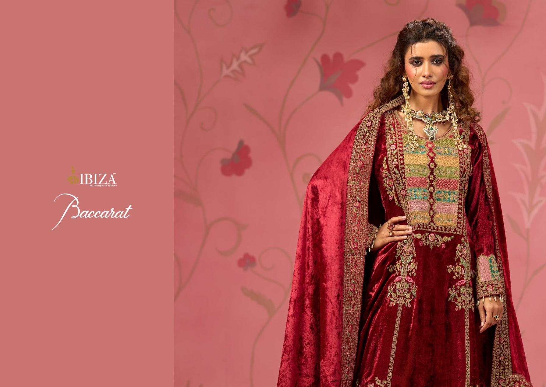 ibiza baccarat series 17821 to 17824 viscose velvet winter special salwar kameez in wholesale surat