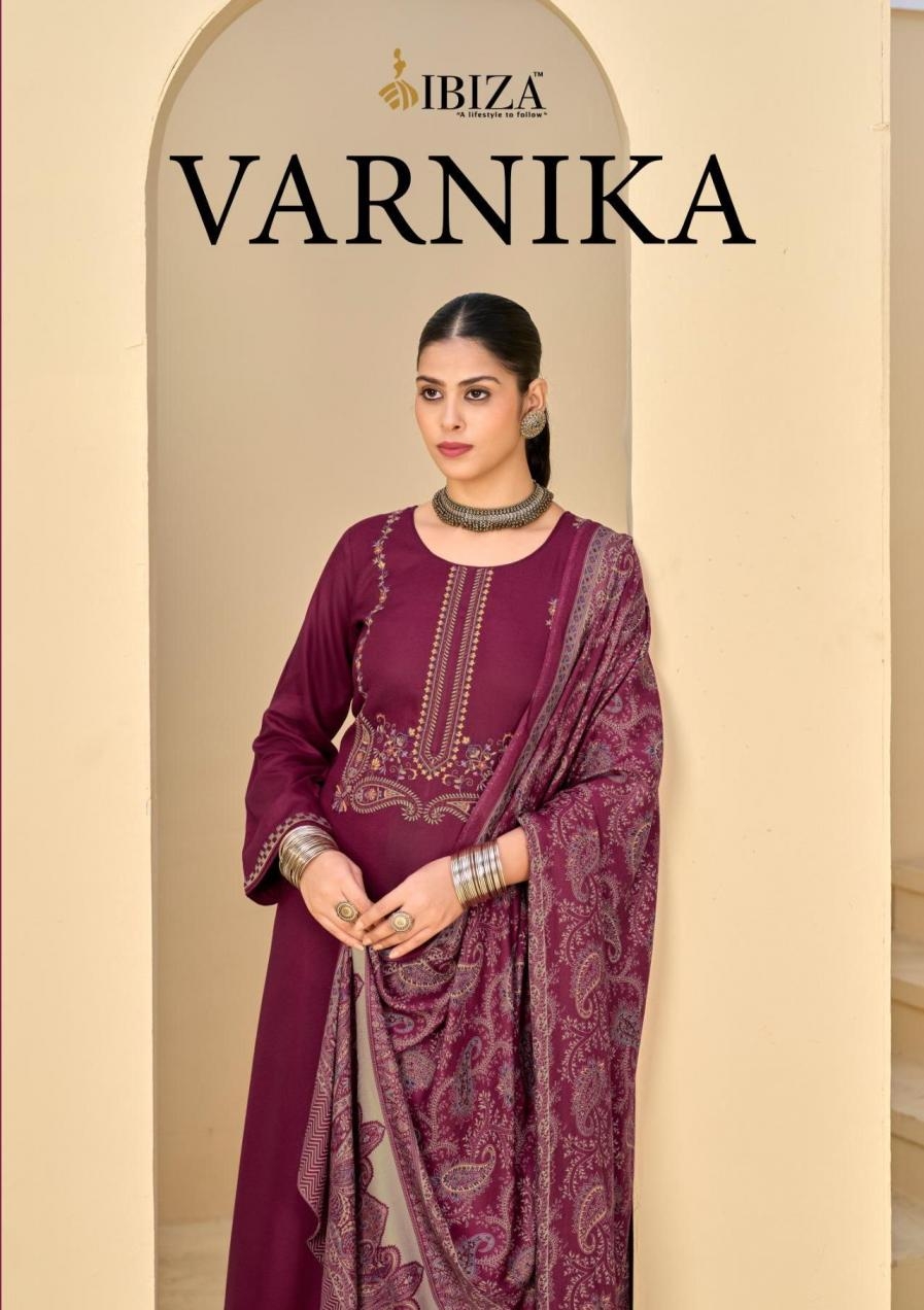 ibiza varnika series 2851 to 2856 viscose pashmina pretty look winter salwar kameez in wholesale surat