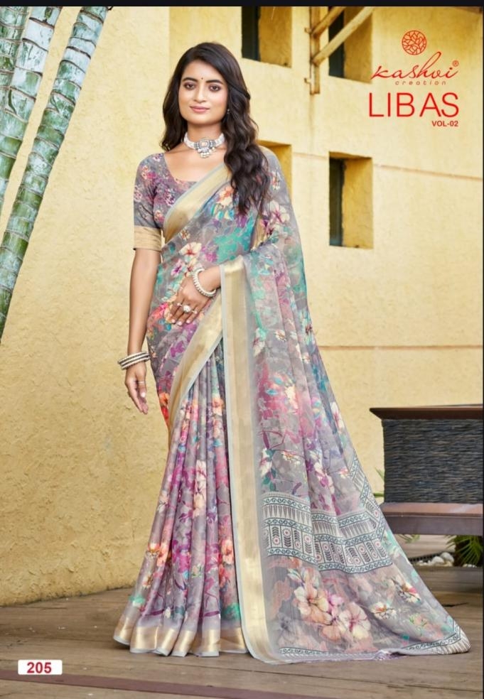 kashvi creation libas vol 2 series 201 to 208 dull moss best saree in wholesale surat