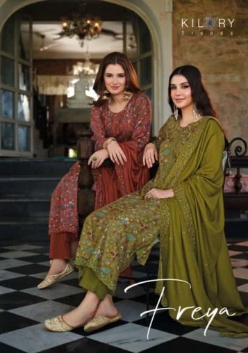 kilory trends freya series 2081 to 2086 amazing viscose pashmina readymade suit in wholesale surat