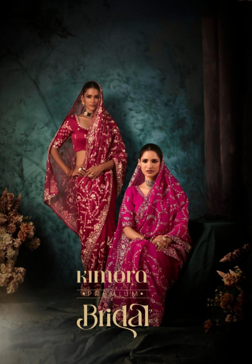kimora bridal series 5541 to 5551 Premium fancy traditional saree in wholesale surat