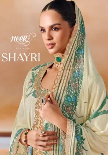 kimora heer shayri vol 234 series 9901 to 9906 muslin pretty look salwar kameez in wholesale surat