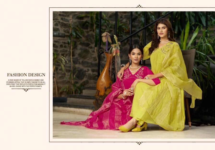 ladies flavour 3365-3370 mul chanderi stylish readymade combo suits in wholesale surat