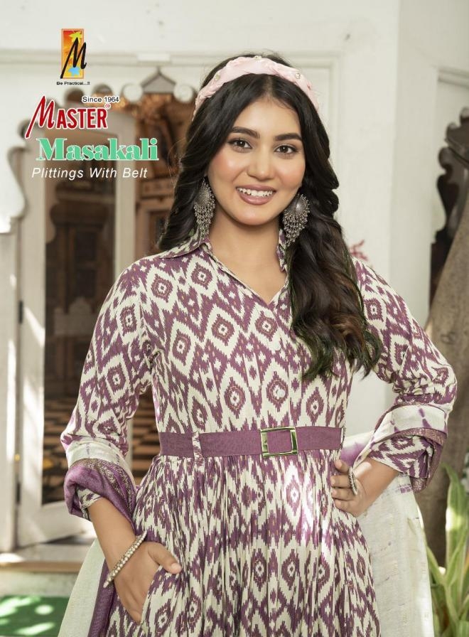 master masakali series 1001 to 1008 rayon readymade best suit in wholesale surat
