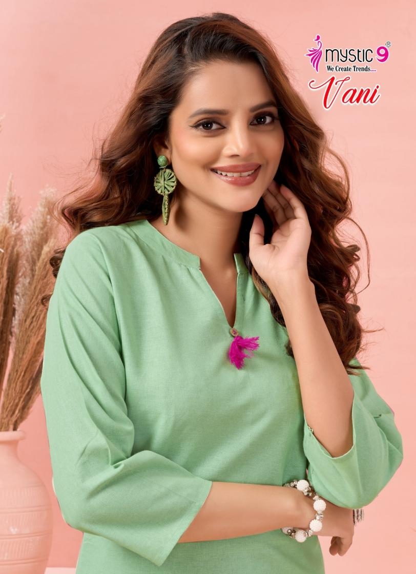 mystic9 vani vol 1 series 1001 to 1008 fully stitch cotton flex stylish co-ord sets in wholesale surat
