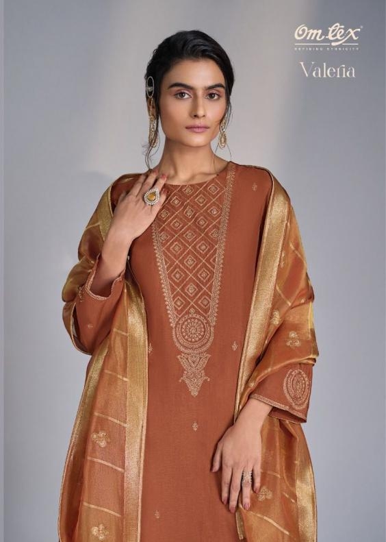 omtex valeria series 9061 A to 9016 D rubina silk advanced functional salwar kameez in wholesale surat