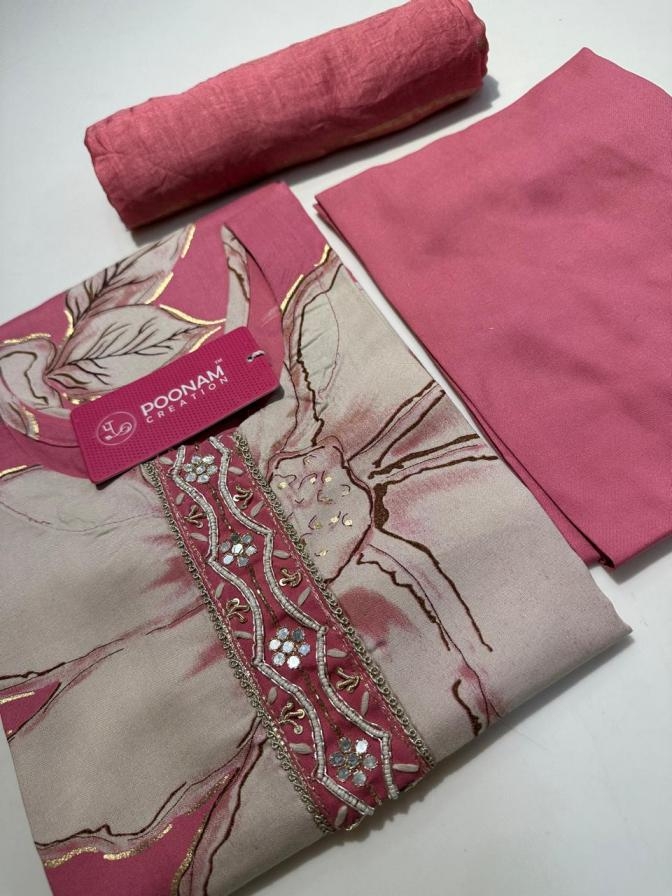 poonam creation frooti rayon pretty look combo big size salwar kameez in wholesale surat