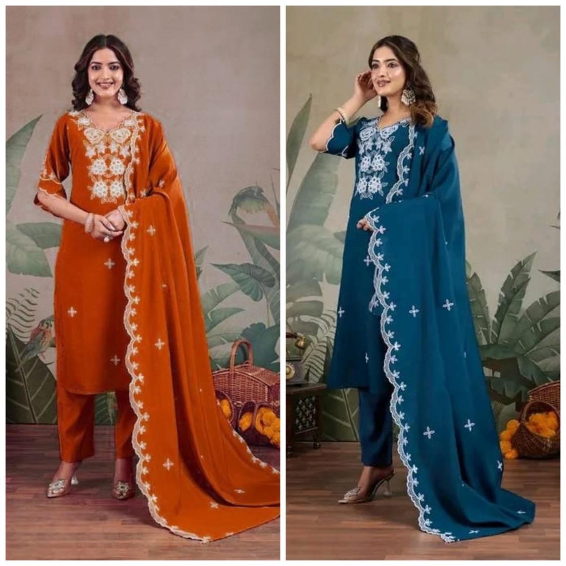 PR 9STAR FASHION SYERA HIT ROMAN SILK WITH EMBROIDERY WORK FANCY DESIGNER READYMADE KURTI IN WHOLESALE SURAT