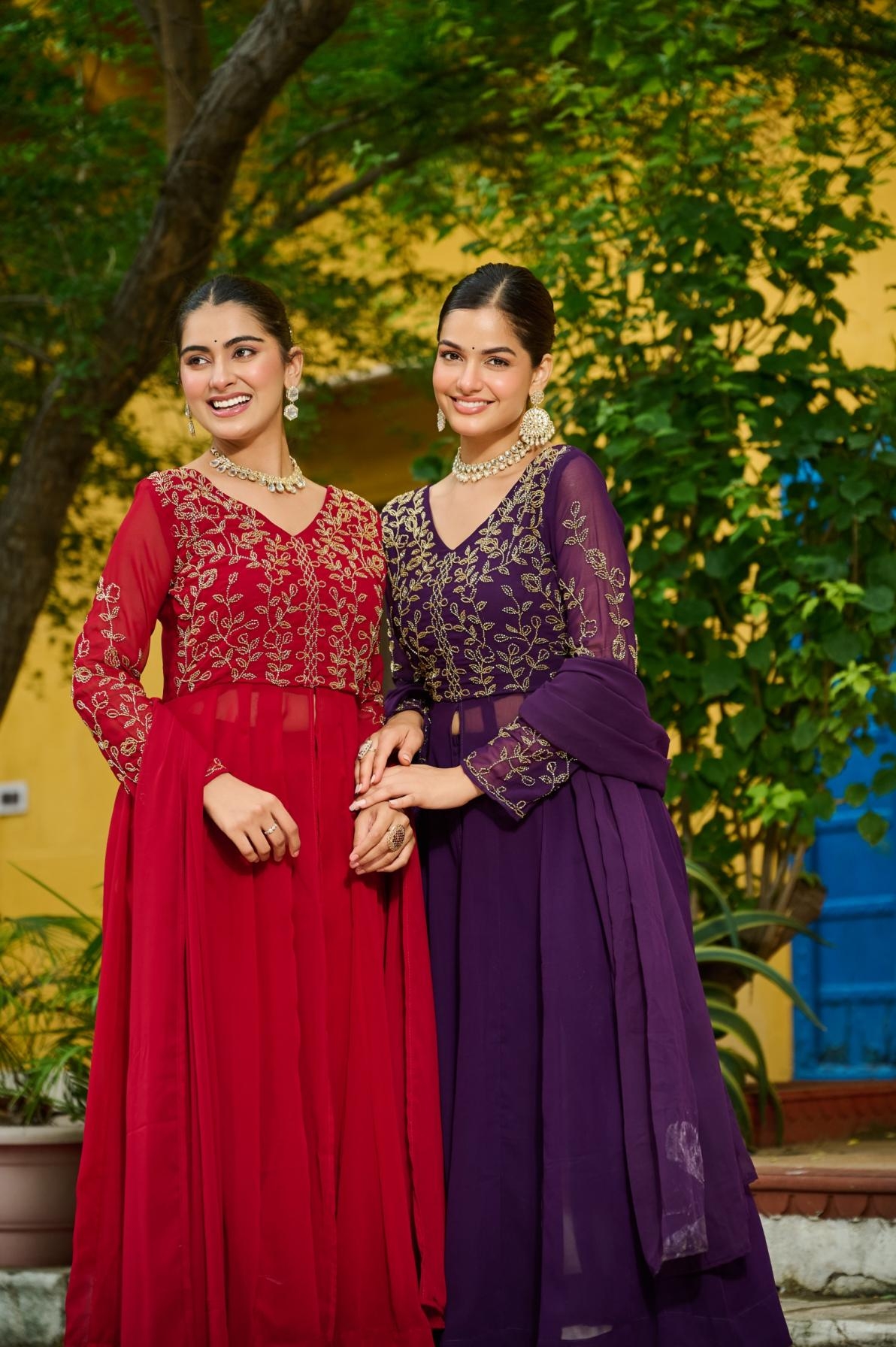 pr ka 1201 readymade faux blooming party wear suits in wholesale surat