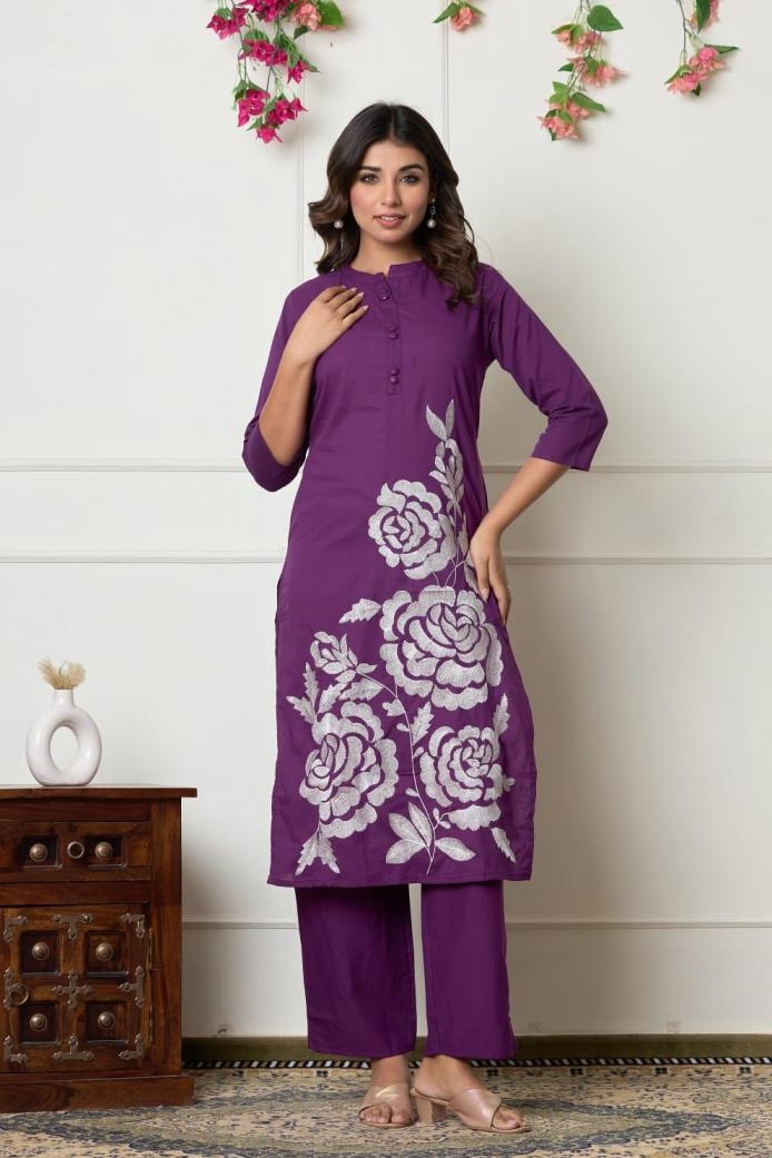 pr modern full stitch cotton combo set stylish co-ord set in wholesale surat