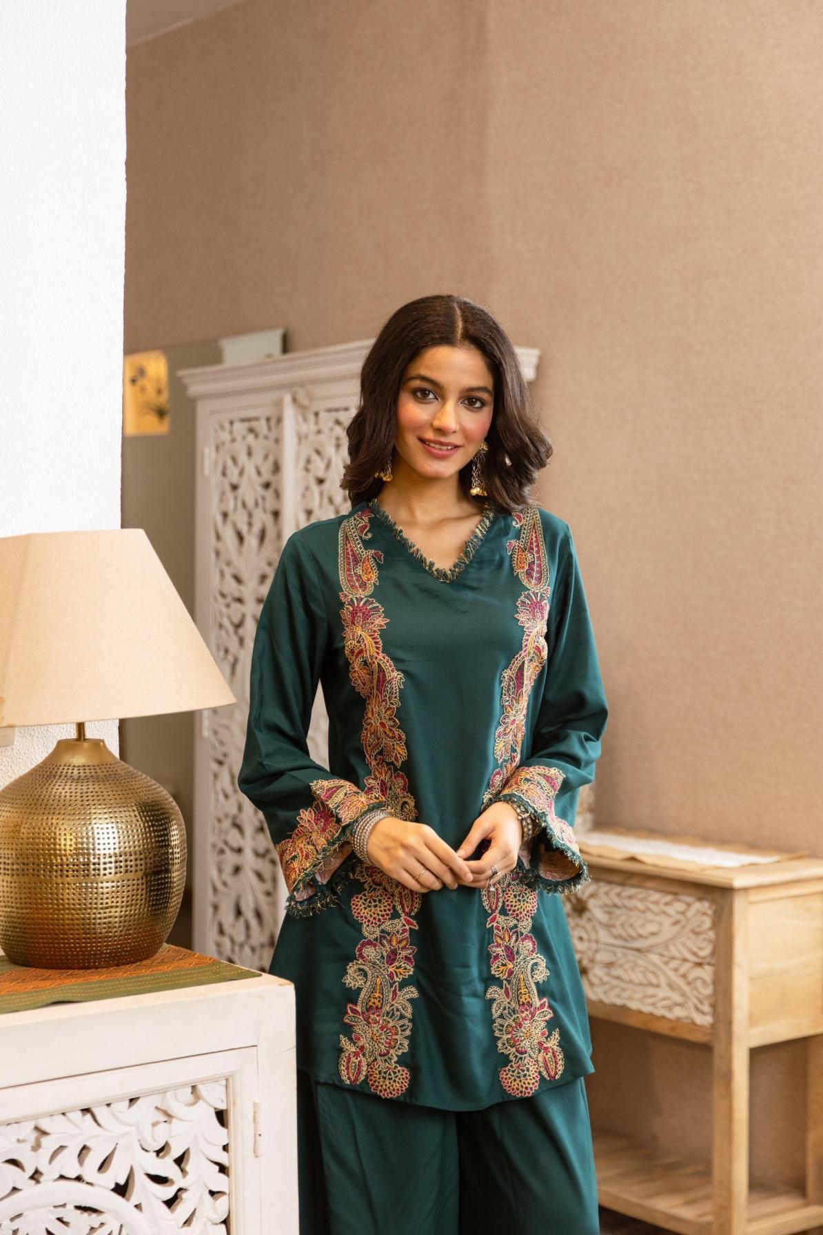 pr modern readymade german rayon classic combo co-ord sets in wholesale surat