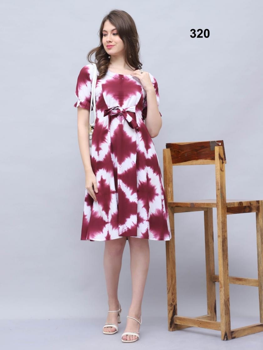 pr pure cotton series 317 to 320 amazing fully stitch long kurti in wholesale surat