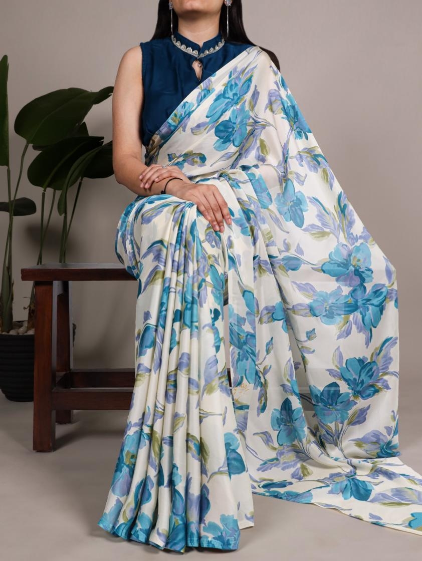 pr ynf7008 hit design satin silk floral printed saree in wholesale surat