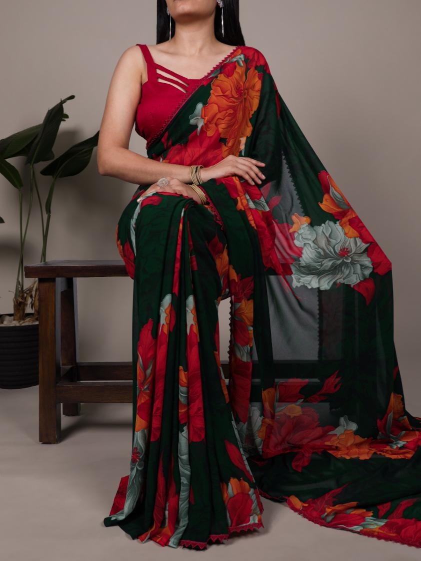 pr ynf7032 trendy weightless marbal sarees in wholesale surat