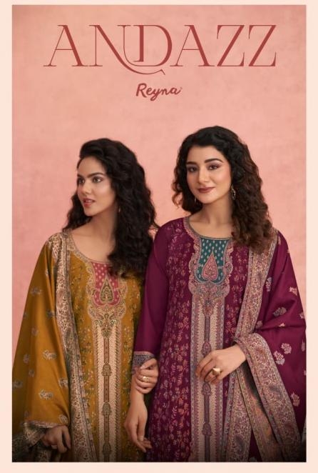 reyna preasents andazz series 10432 to 10437 classic look pashmina salwar kameez in wholesale surat