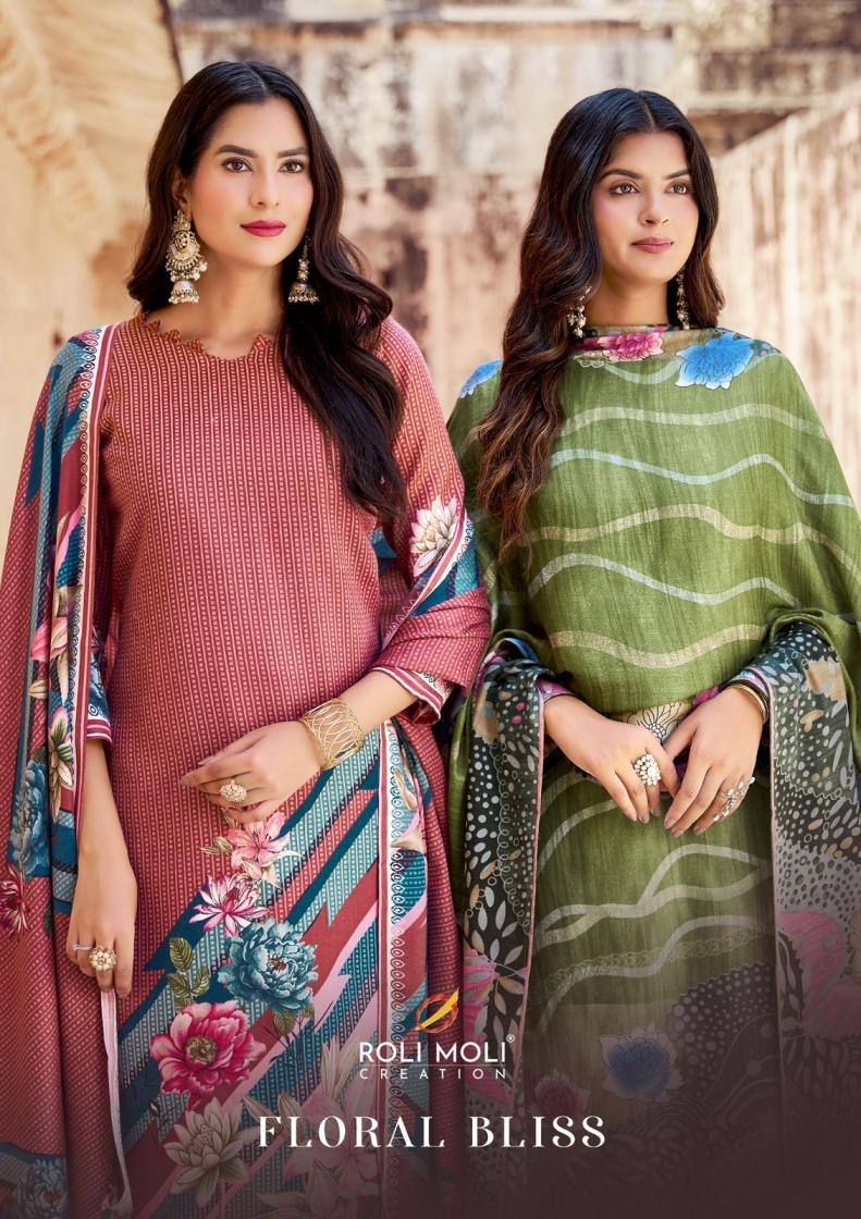 roli moli kabira series 1001 to 1008 readymade stylish look pashmina suit in wholesale surat