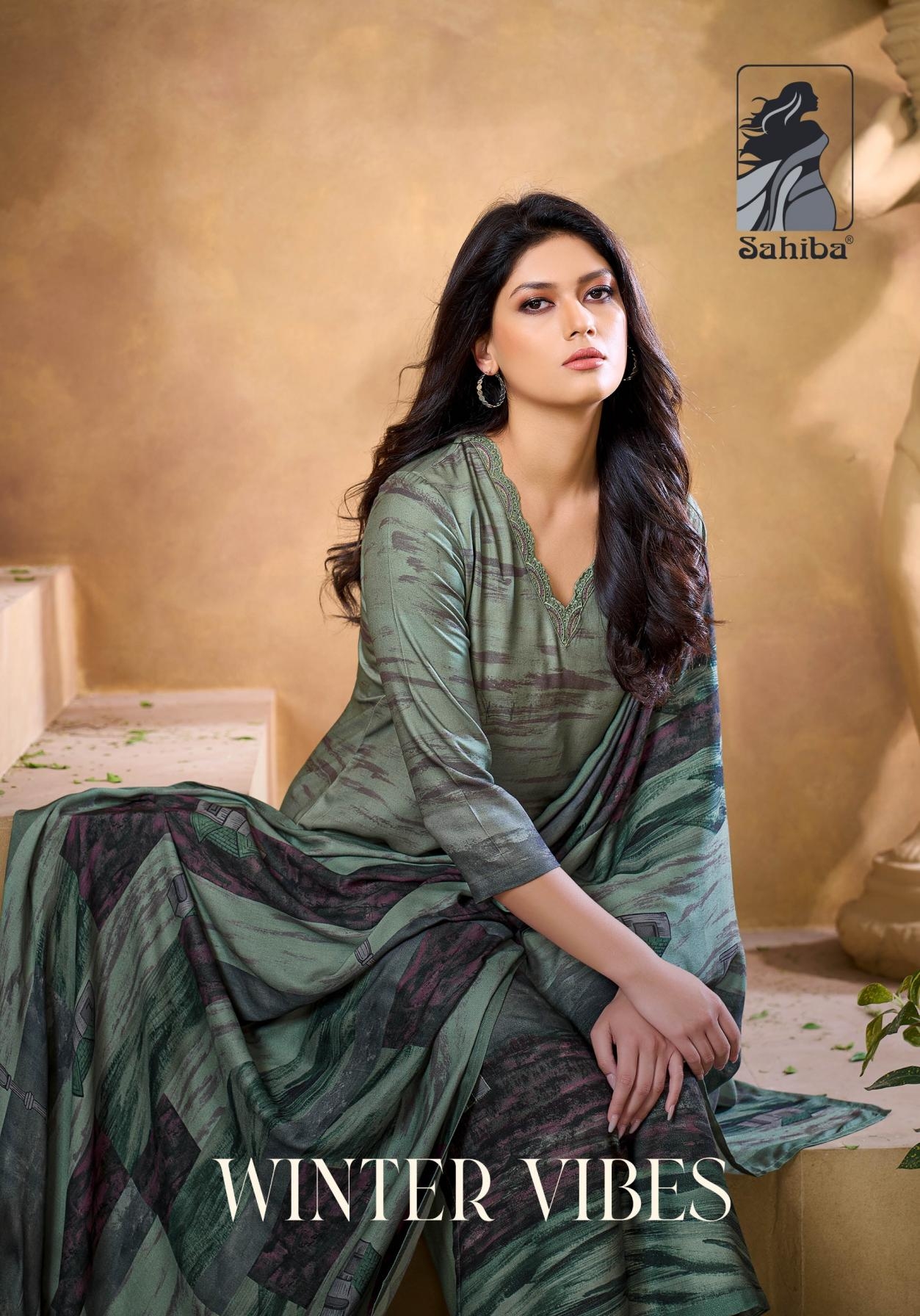 sahiba winter vibes series 563 to 597 amazing pashmina winter salwar kameez in wholesale surat