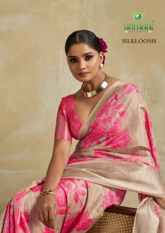 sanskar tex prints silklooms series 21001 to 21008 amazing dolla saree in wholesale surat
