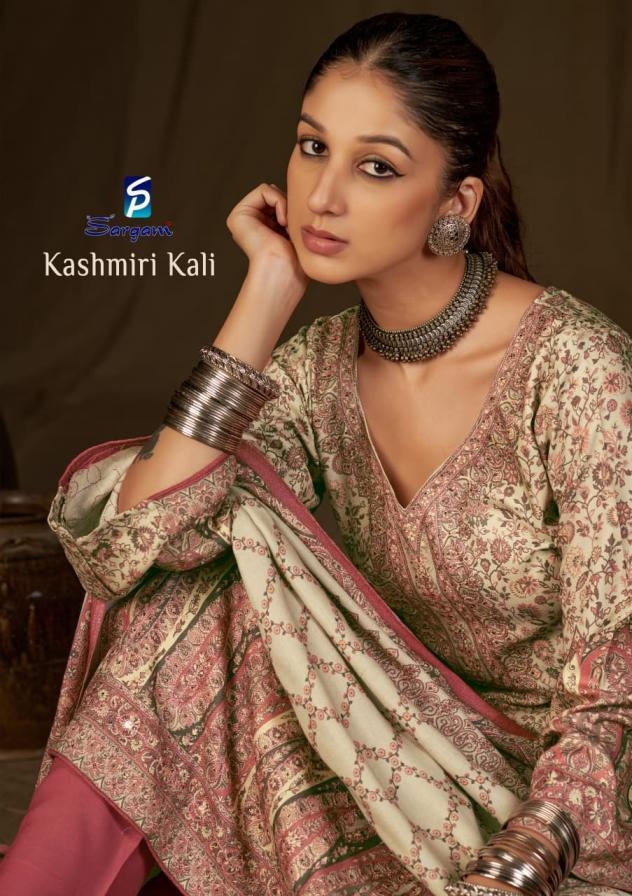 sargam prints kashmiri kali series 2751 A to 2751 D pretty viscose pashmina salwar kameez in wholesale surat