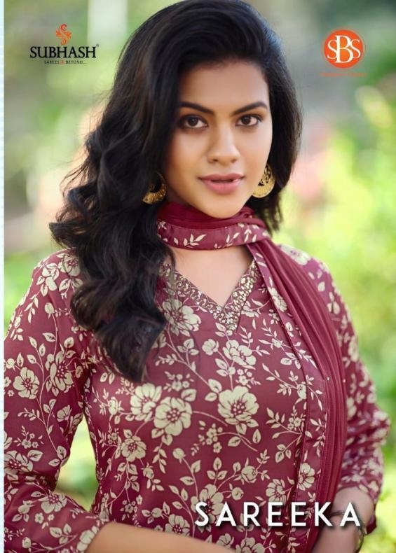 sbs launch sareeka series 4861 to 4864 jam satin fully stitch unique suit in wholesale surat