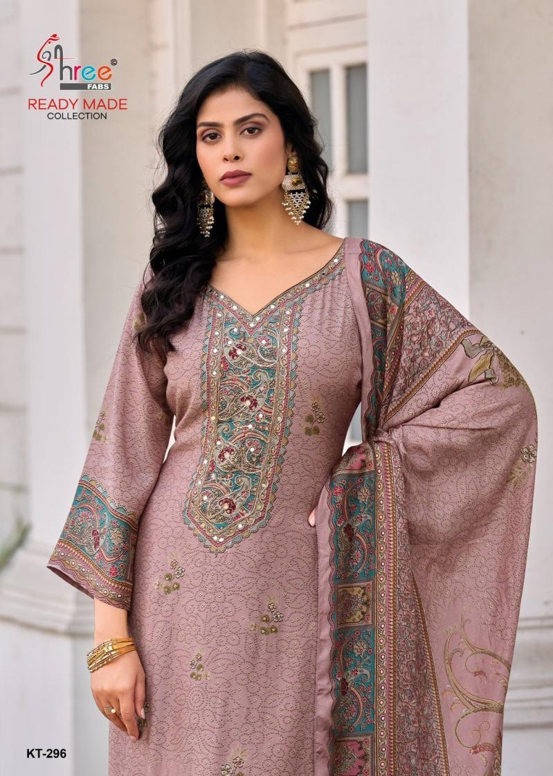shree fabs kt 296 series 296 A to 296 D viscose muslin pakistani classic look salwar kameez in wholesale surat
