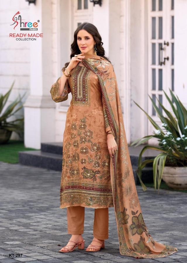 shree fabs kt 297 A to D viscose muslin pakistani suit in wholesale surat
