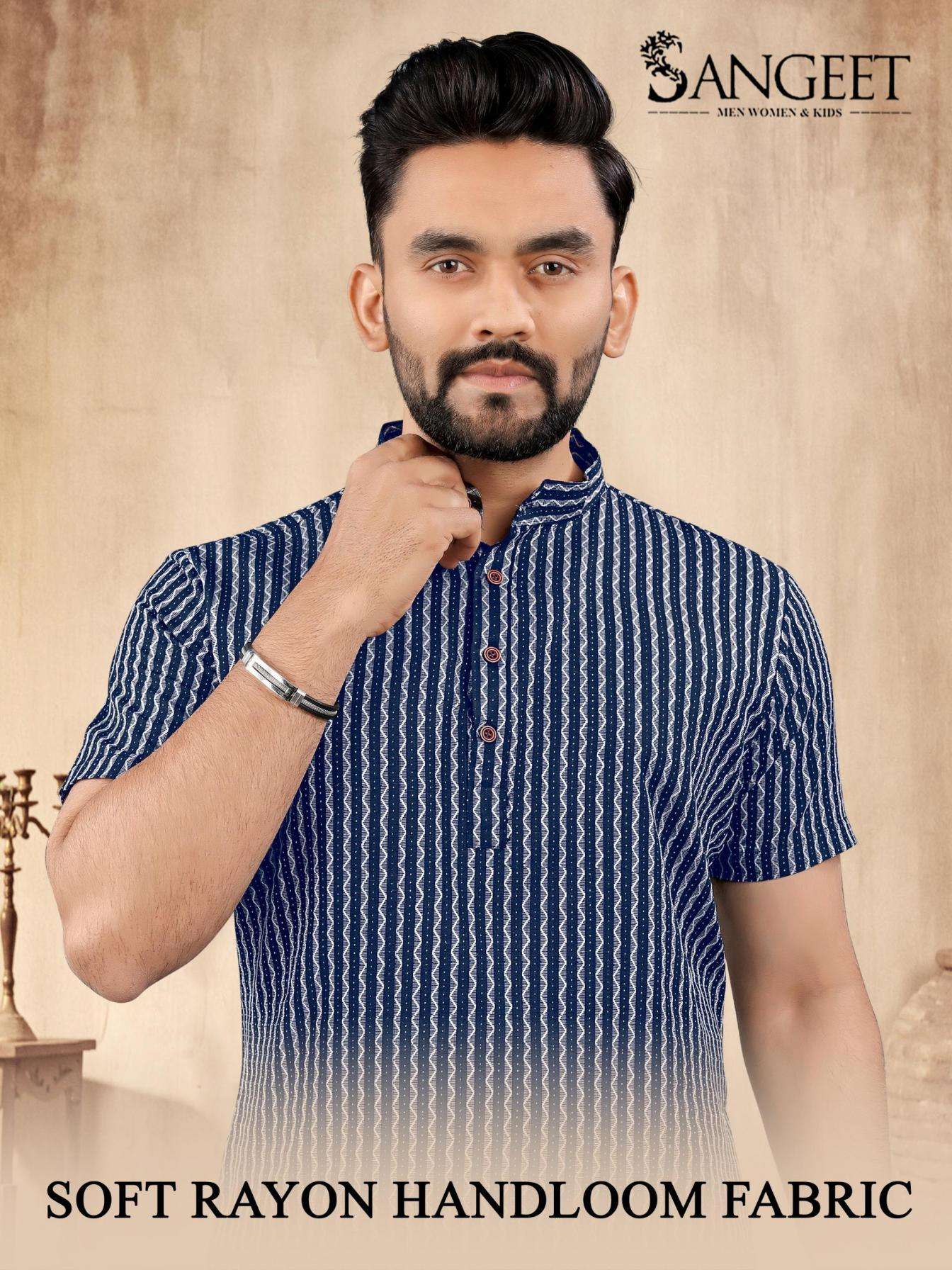 soft rayon handloom series 1001 to 1004 fully stitch unique big size short kurtas in wholeslae surat