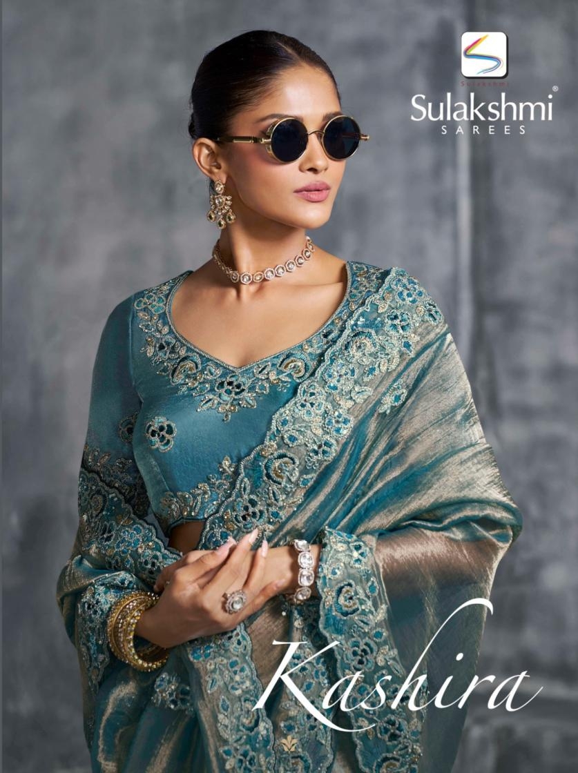 sulakshmi kashira series 4401-4412 rangoli satin occasion wear sarees in wholesale surat