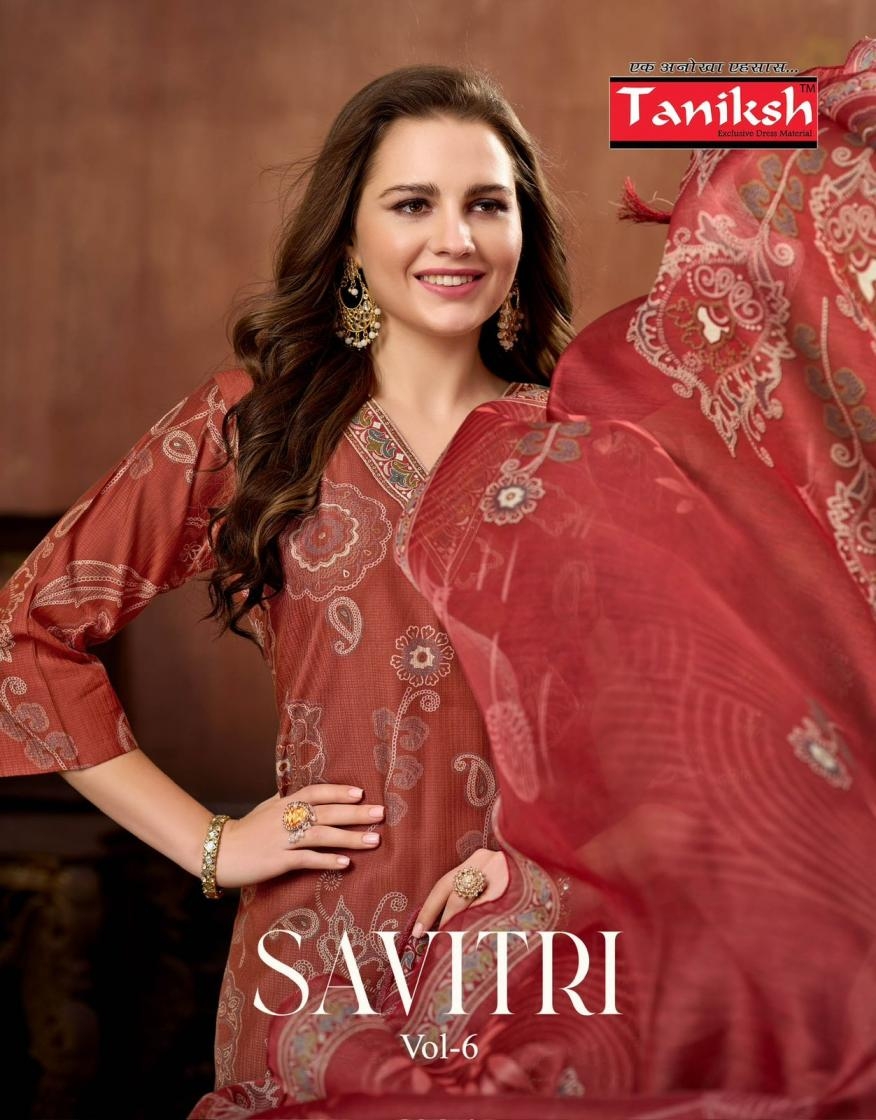 taniksh savitri vol 6 series 6001 to 6008 amazing vertical readymade suit in wholesale surat