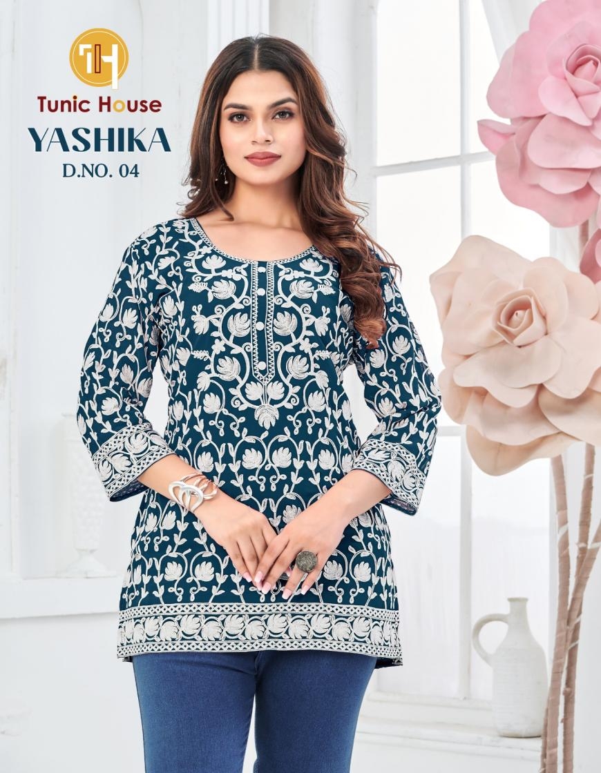 TUNIC DESIGNER YASHIKA SERIES 01 TO 09 SHORT TOP SHORT KURTI COMBO SET COLLECTION IN WHOLESALE SURAT