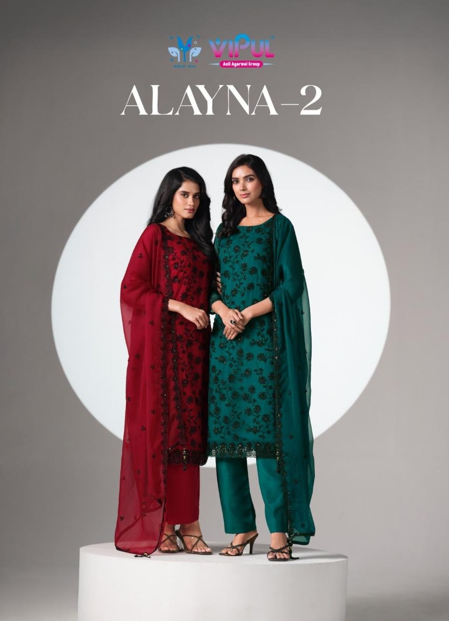 vipul alayna vol 2 series 6581 to 6585 pretty look crinkle chiffon salwar kameez in wholesale surat